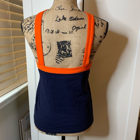Ralph Lauren Navy and Orange Halter Tank Top - Picture 5 of 8